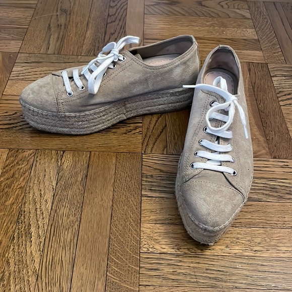 Miu Miu Suede Espadrille Sneakers - Picture 1 of 7